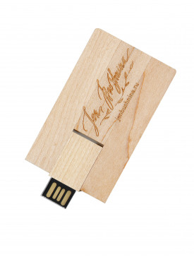 La clé-carte USB Bois