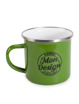 Le Mug Emaillé Vintage Vert