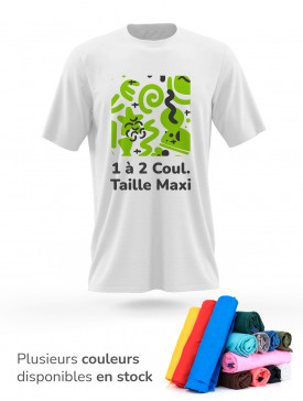 T-shirt 1 à 2 couleurs /...