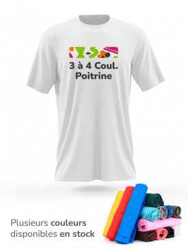 T-shirt 3 à 4 couleurs /...