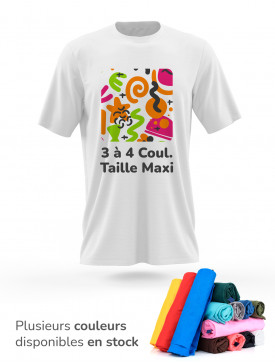 T-shirt 3 à 4 couleurs /...