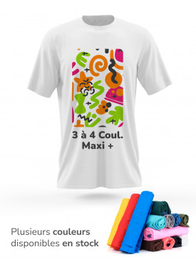 T-shirt 3 à 4 couleurs /...