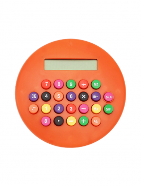 Calculatrice Ronde Orange