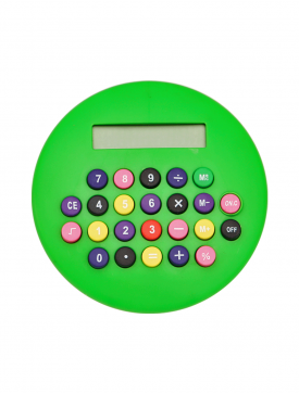 Calculatrice Ronde Verte