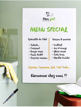 Menu gourmandise