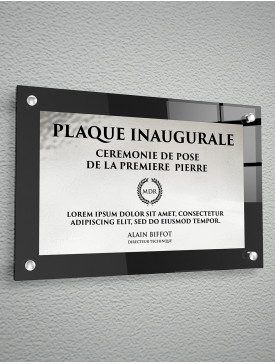 Plaque Polyester Argent 02