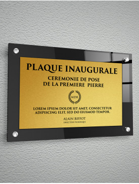 Plaque Aluminium Or 02