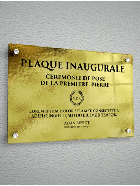 Plaque Polyester Or 03