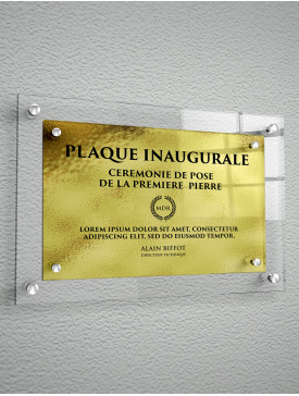 Plaque 3D Polyester Or 01