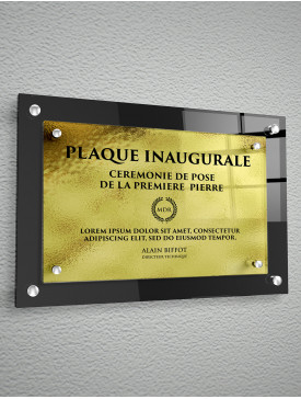 Plaque 3D Polyester Or 02