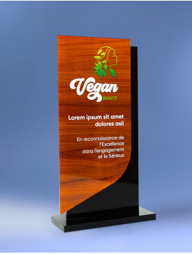 Trophée "Vegan" Bois