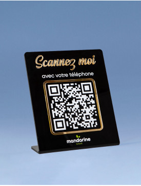 Presentoir QR / Black Gold L