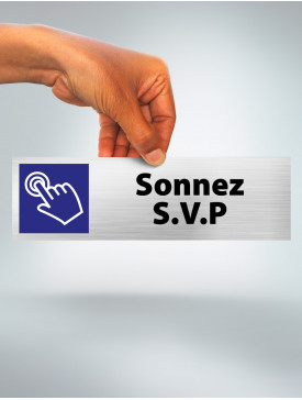 Plaque Sonnez SVP