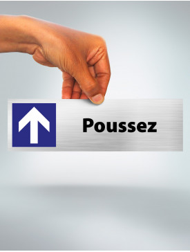 Plaque Poussez