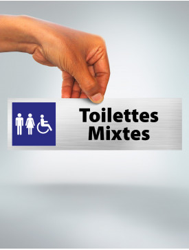 Plaque Toilettes mixtes