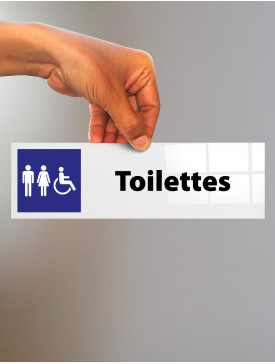 Plaque Toilettes mixtes