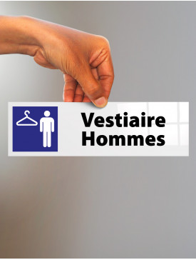 Plaque Vestiaire Hommes