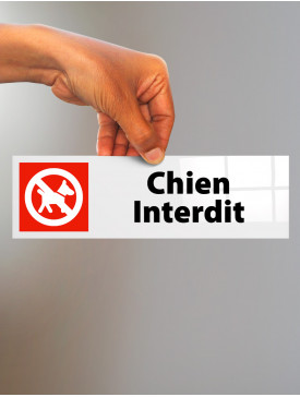 Plaque Chien Interdit