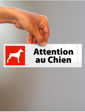 Plaque Attention au Chien