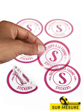 Stickers transparents découpés