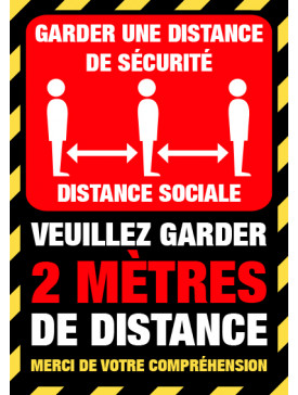 Gardez vos Distances 2m