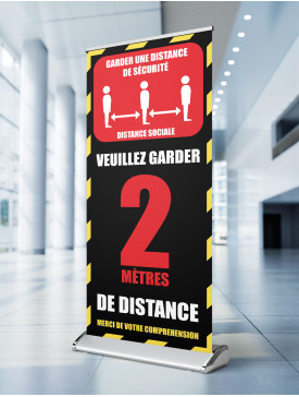 2 mètres de distance