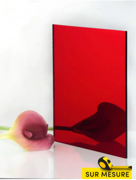 Plexi miroir Rouge