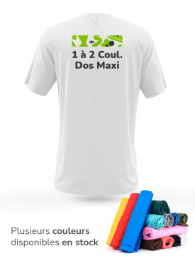 T-shirt1 à 2 couleurs / Dos