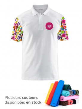 Polo manche full print