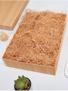 Coffret garni de paille vide