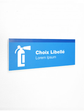 Plaque porte avec icône