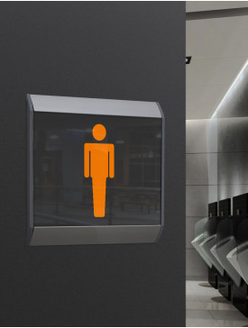 Plaque toilettes hommes