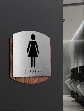 Plaque toilettes femmes
