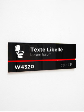 Plaque porte avec icône