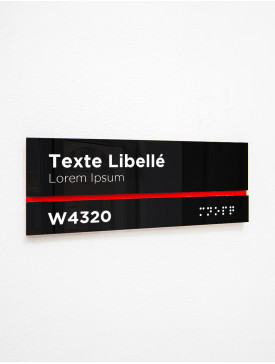 Plaque porte sans icône
