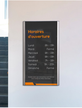 Plaque horaire