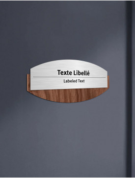 Plaque porte sans icône