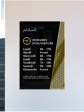 Plaque horaire