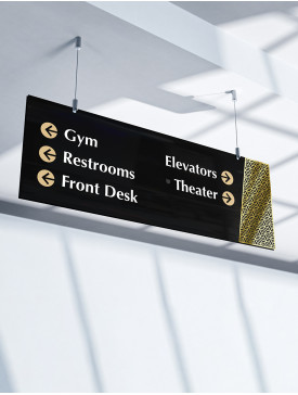 Plaque suspendue