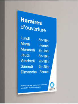Plaque Horaire