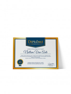 Diplôme Papier A4 03