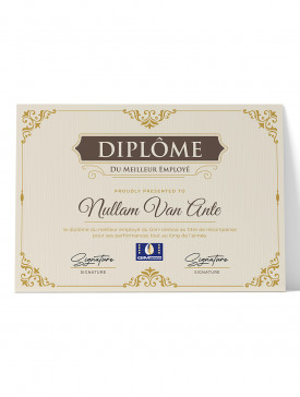 Diplôme Papier A3 02