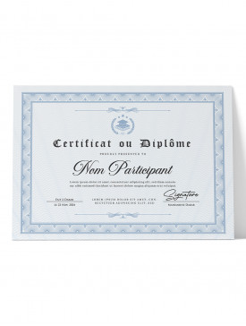 Diplôme Papier A3 05