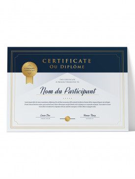 Diplôme Papier A3 08