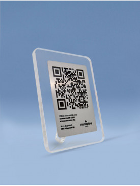 Mini Presentoir QR / Gris