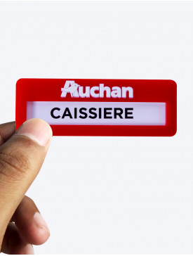 Badge Aimanté Plexi
