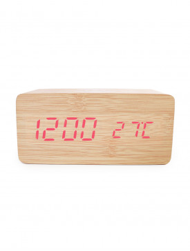 Horloge Digitale Bambou