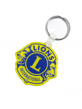 Porte-clés plexi jaune