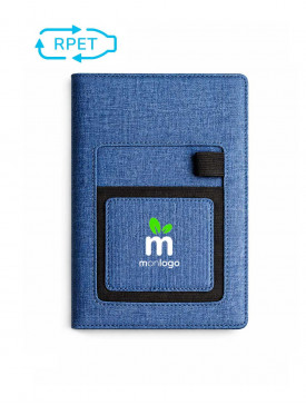 Notebook RPET Tissu bleu