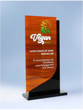 Trophée "Vegan" Bois